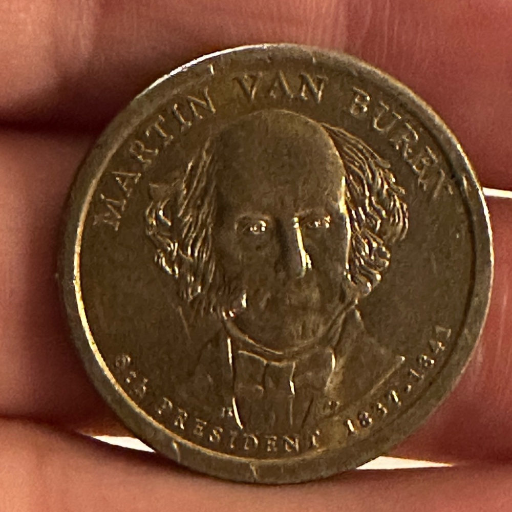 2008 Martin Van Buren Presidential Dollar coin